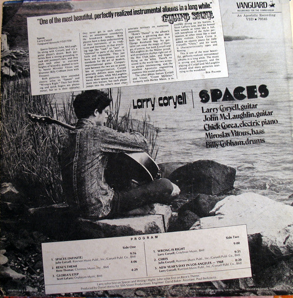 Larry Coryell - Spaces (LP, Album, RE)