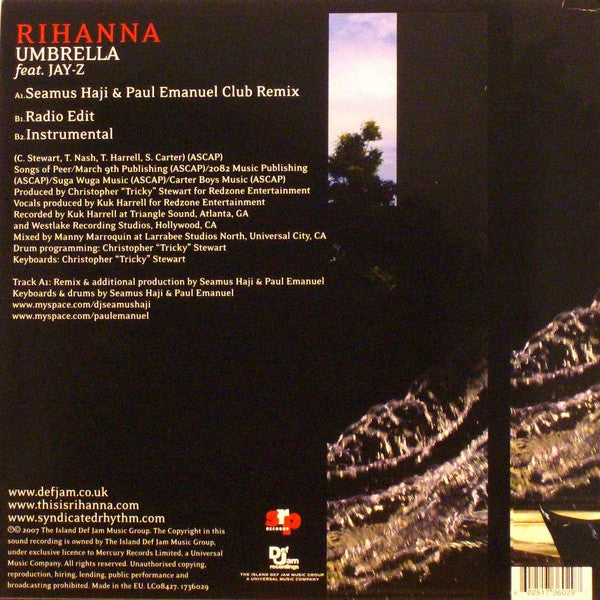 Rihanna Feat. Jay-Z - Umbrella (12"")