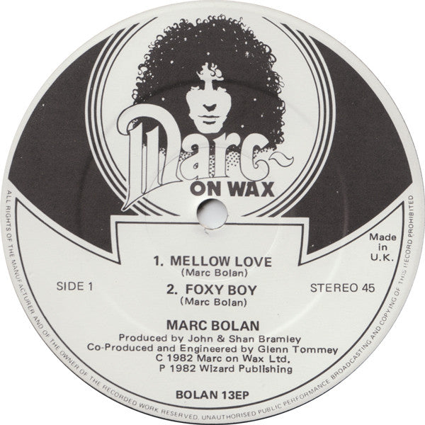 Marc Bolan - Mellow Love (12"", EP)