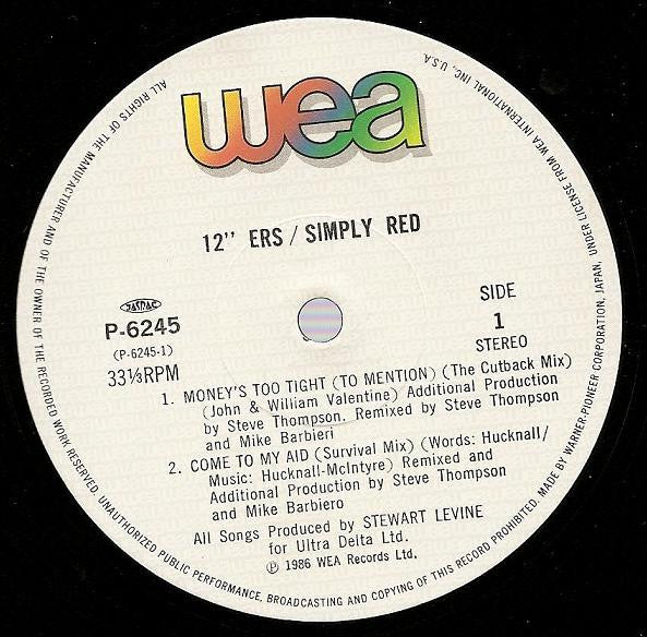 Simply Red - 12"" Ers (12"")