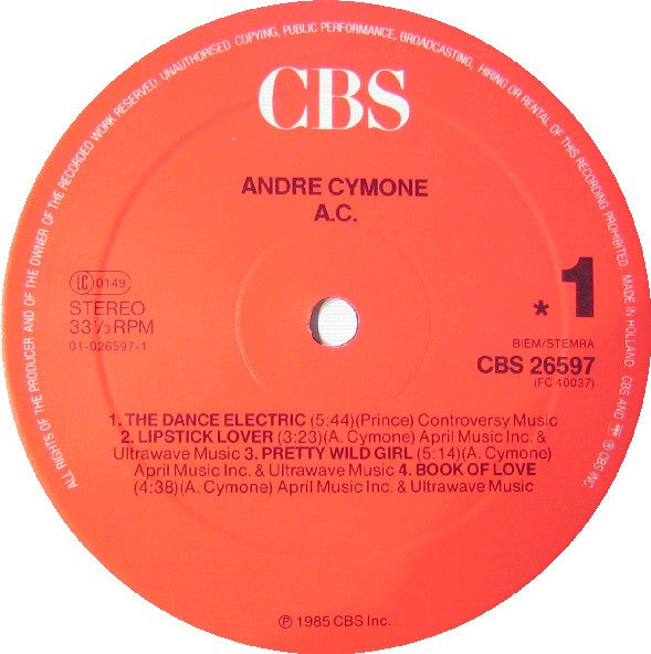 André Cymone - A.C. (LP, Album)