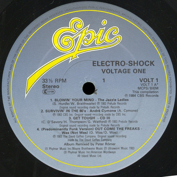 Various - Electro Shock - Voltage 1 (LP, Comp, Mixed)