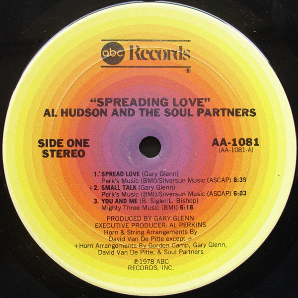 Al Hudson And The Soul Partners* - Spreading Love (LP, Album, San)