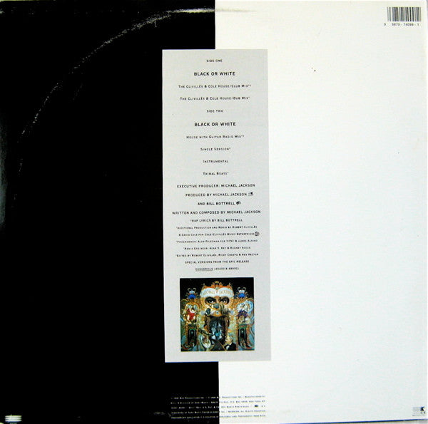 Michael Jackson - Black Or White (12"", Single, Ltd)