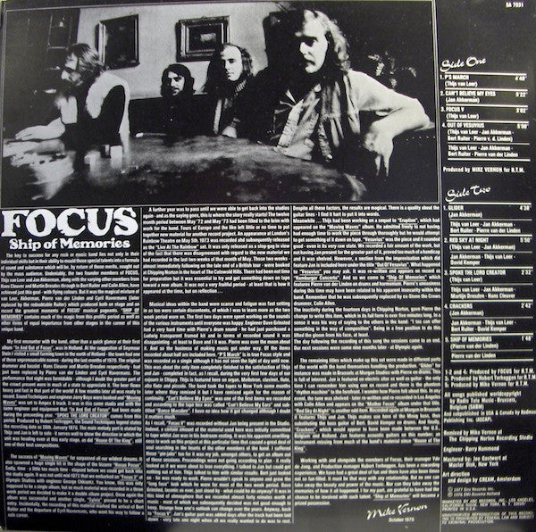 Focus (2) - Ship Of Memories (LP, Album, Ter)