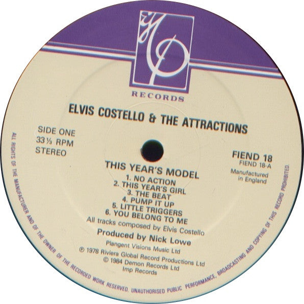 Elvis Costello - This Year's Model (LP, Album, RE)