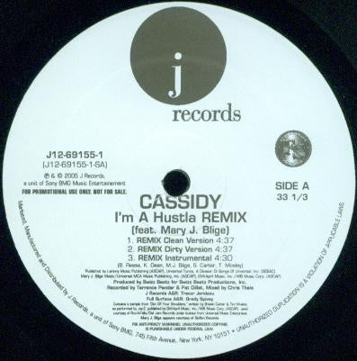 Cassidy (3) Feat. Mary J. Blige - I'm A Hustla (Remix) (12"", Promo)