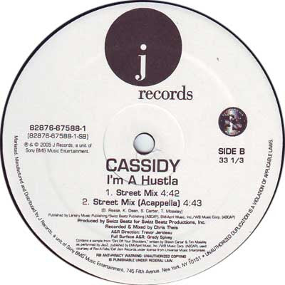Cassidy (3) - I'm A Hustla (12"")
