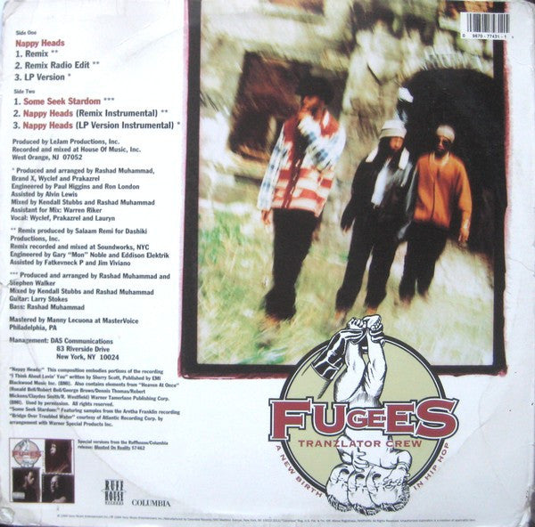 Fugees (Tranzlator Crew)* - Nappy Heads (12"")