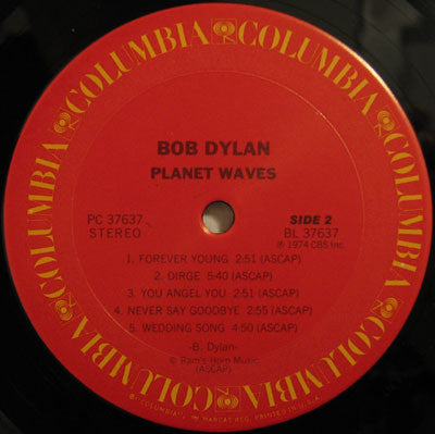 Bob Dylan - Planet Waves (LP, Album, RE, Car)