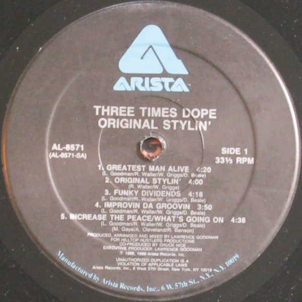 Three Times Dope - Original Stylin' (LP, Album)