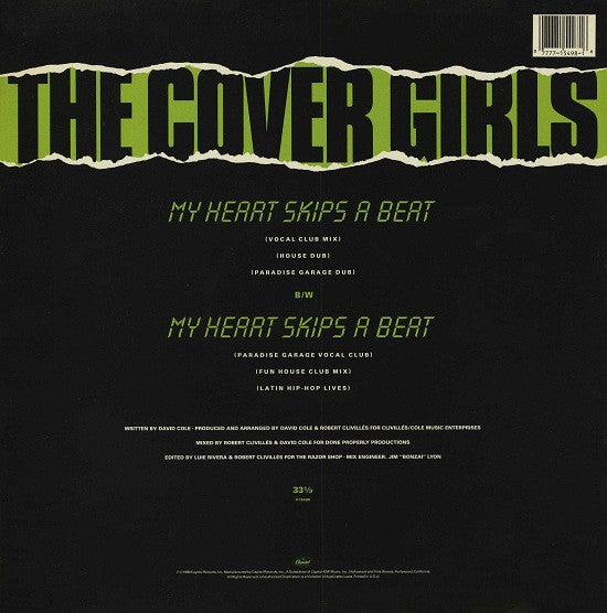 The Cover Girls - My Heart Skips A Beat (12"", Single)
