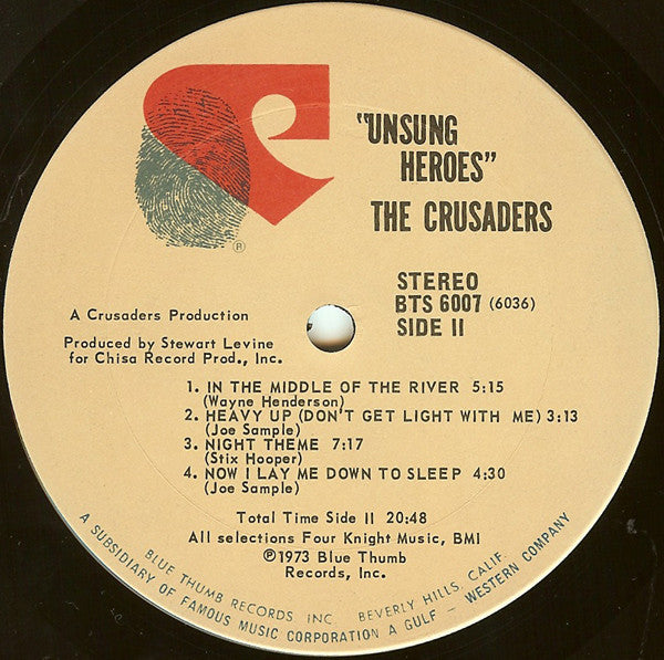 The Crusaders - Unsung Heroes (LP, Album)