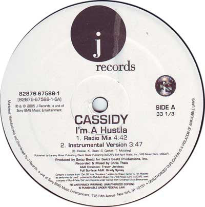 Cassidy (3) - I'm A Hustla (12"")