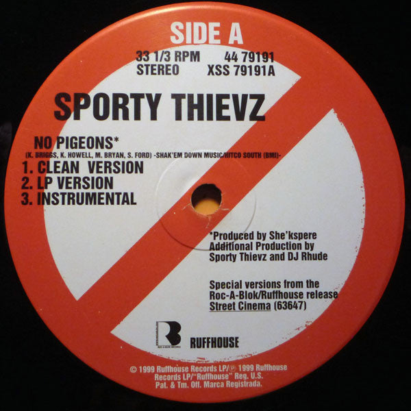 Sporty Thievz - No Pigeons (12"")