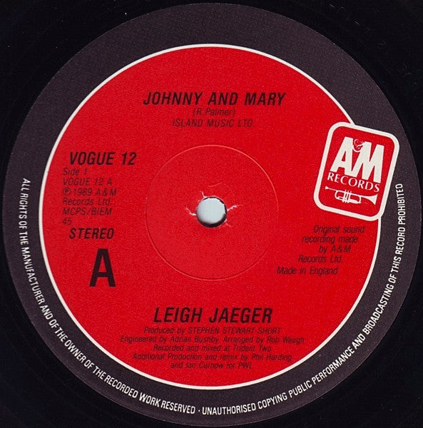 Leigh Jaeger - Johnny & Mary (12"")