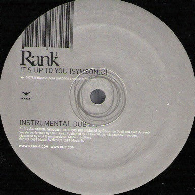 Rank 1 - It's Up To You (Symsonic) (12"")