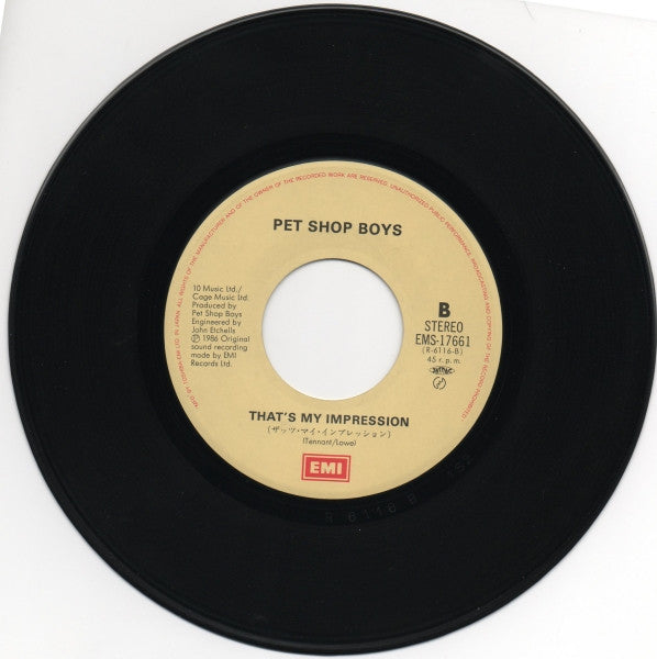 Pet Shop Boys - Love Comes Quickly (7"", Single)