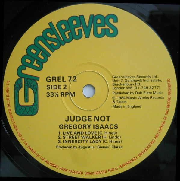 Dennis Brown / Gregory Isaacs - Judge Not (LP, Album)