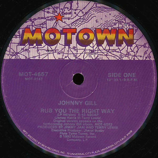 Johnny Gill - Rub You The Right Way (12"", Single)