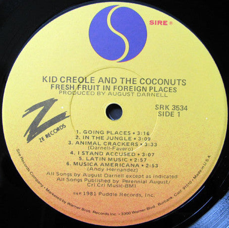 Kid Creole And The Coconuts - Fresh Fruit In Foreign Places(LP, Alb...