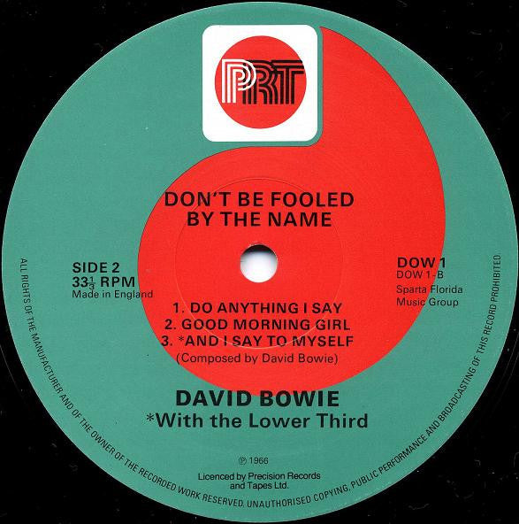 David Bowie - Don't Be Fooled By The Name (10"", Comp)