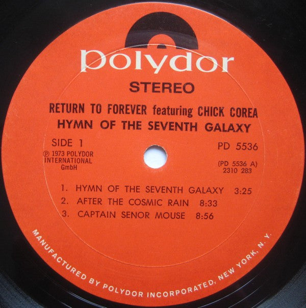 Return To Forever - Hymn Of The Seventh Galaxy(LP, Album, Mon)
