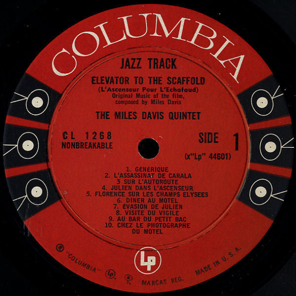 Miles Davis - Jazz Track (LP, Mono)