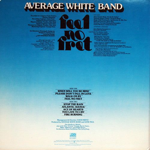 Average White Band - Feel No Fret (LP, Album, MO )