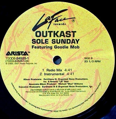 OutKast - Ms. Jackson / Sole Sunday (12"")