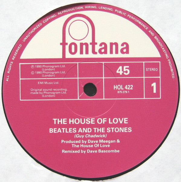 The House Of Love - Beatles And The Stones (12"", Single, Ltd, Num)