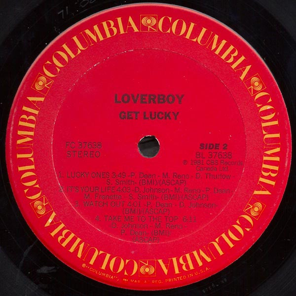 Loverboy - Get Lucky (LP, Album)