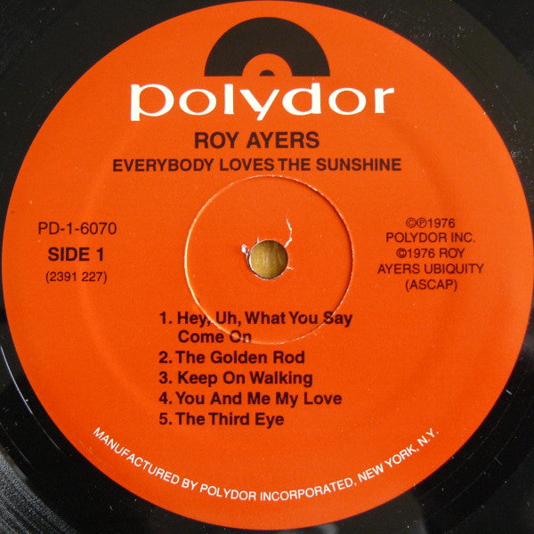 Roy Ayers Ubiquity - Everybody Loves The Sunshine (LP, Album, RE)