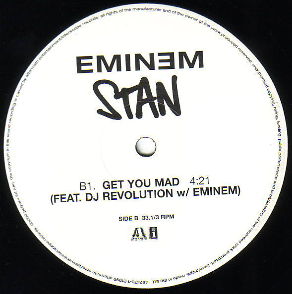 Eminem - Stan (12"", Single)