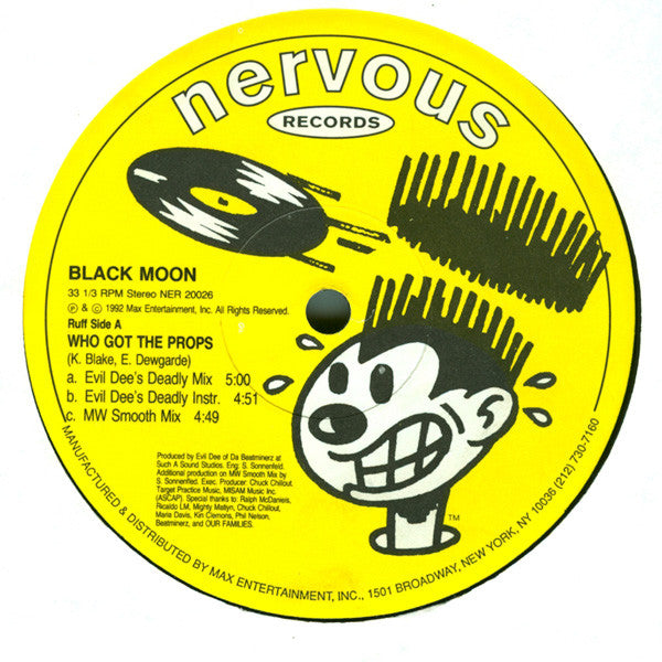 Black Moon - Who Got The Props (12"")