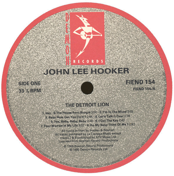 John Lee Hooker - The Detroit Lion (LP, Comp, RM)