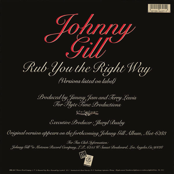 Johnny Gill - Rub You The Right Way (12"", Single)