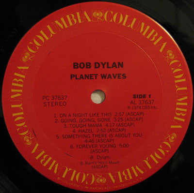 Bob Dylan - Planet Waves (LP, Album, RE, Car)