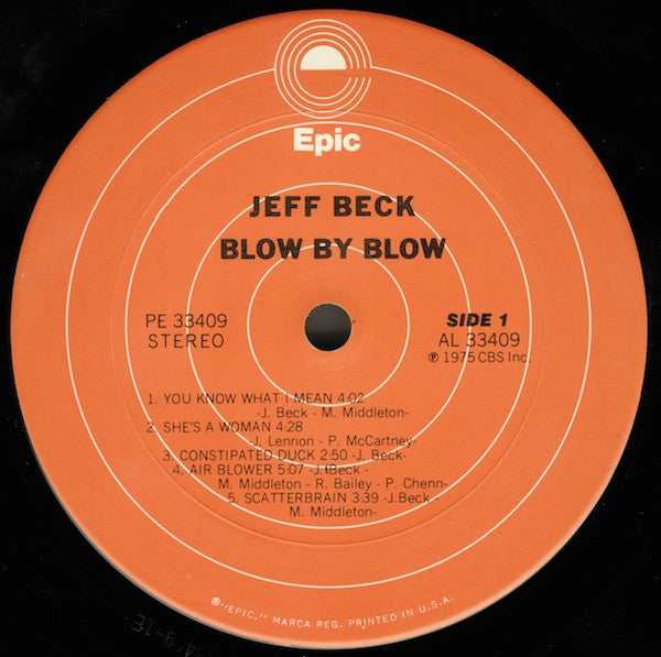 Jeff Beck - Blow By Blow (LP, Album, San)