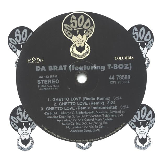 Da Brat Featuring T-Boz - Ghetto Love (12"", Ltd)