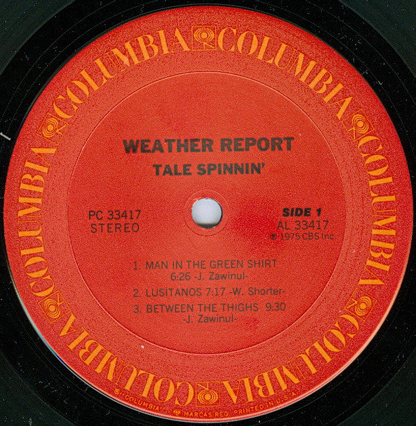 Weather Report - Tale Spinnin' (LP, Album, San)