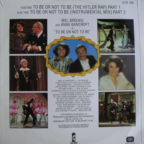 Mel Brooks - To Be Or Not To Be (The Hitler Rap) Pts. 1&2(12", Single)
