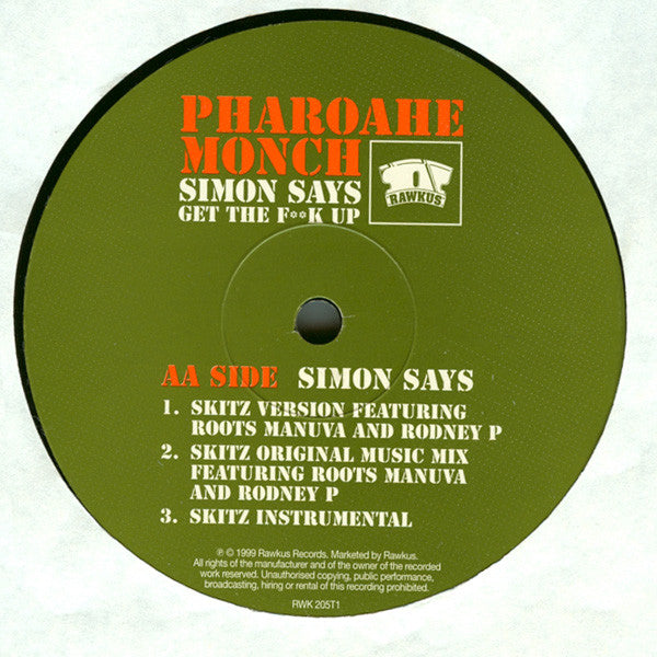 Pharoahe Monch - Simon Says (The Remixes) (12"")