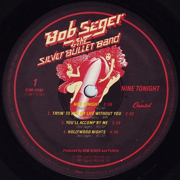 Bob Seger & The Silver Bullet Band* - Nine Tonight (2xLP, Album, Los)