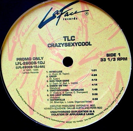 TLC - CrazySexyCool (LP, Album, Promo)