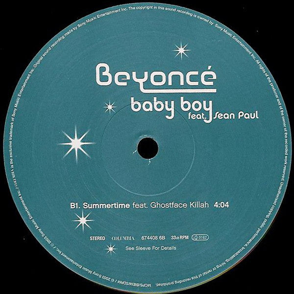 Beyoncé Feat. Sean Paul - Baby Boy (12"")