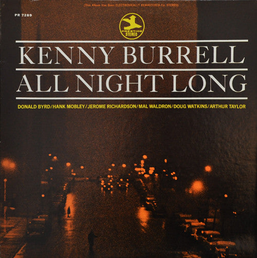 Kenny Burrell - All Night Long (LP, Album, RE, RM)