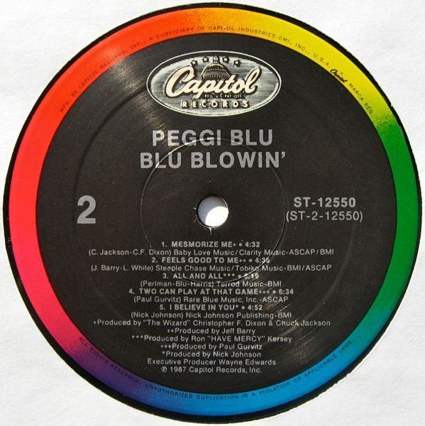 Peggi Blu - Blu Blowin' (LP, Album)