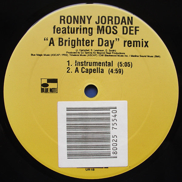 Ronny Jordan Featuring Mos Def - A Brighter Day (Remix) (12"")