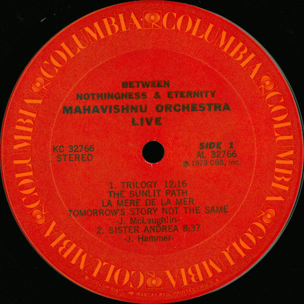 Mahavishnu Orchestra - Between Nothingness & Eternity (LP, Album, Pit)